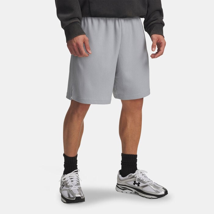 Under Armour Men's Rival Waffle Shorts Grey Under Armour Men's Rival Waffle Shorts Grey image number 0