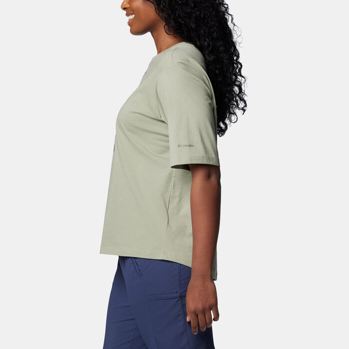 Columbia Women's North Cascades™ Relaxed T-Shirt Green Columbia Women's North Cascades™ Relaxed T-Shirt Green image number 2