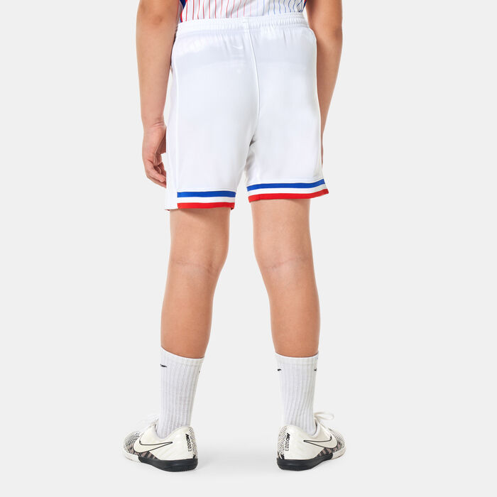 Nike Kids' FFF (France) Stadium Dri-FIT Replica Home Football Shorts - 2024 White image number 1