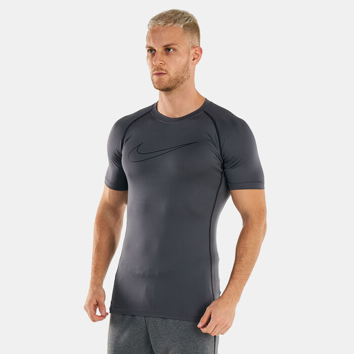 Nike Men's Pro Dri-Fit T-Shirt Grey Nike Men's Pro Dri-Fit T-Shirt Grey image number 0