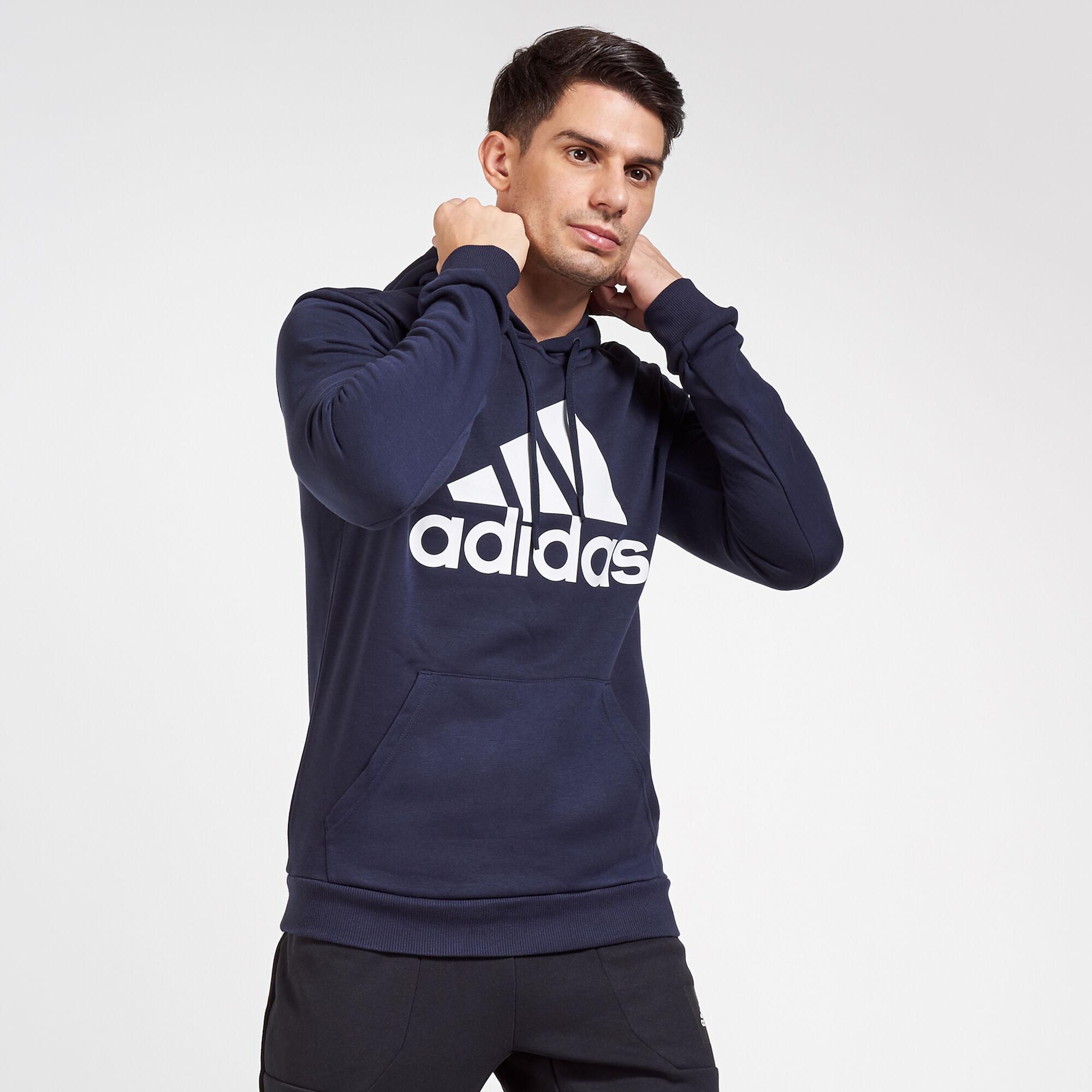 Buy adidas Men s Badge of Sport Hoodie Blue in KSA SSS