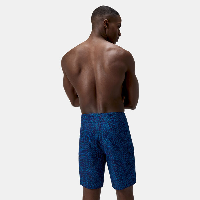 Speedo Men's Lookout Print Board Swimming Shorts Blue Speedo Men's Lookout Print Board Swimming Shorts Blue image number 1