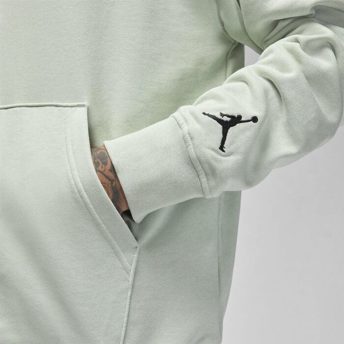 Jordan Men's Flight MVP Fleece Hoodie Green Jordan Men's Flight MVP Fleece Hoodie Green image number 4