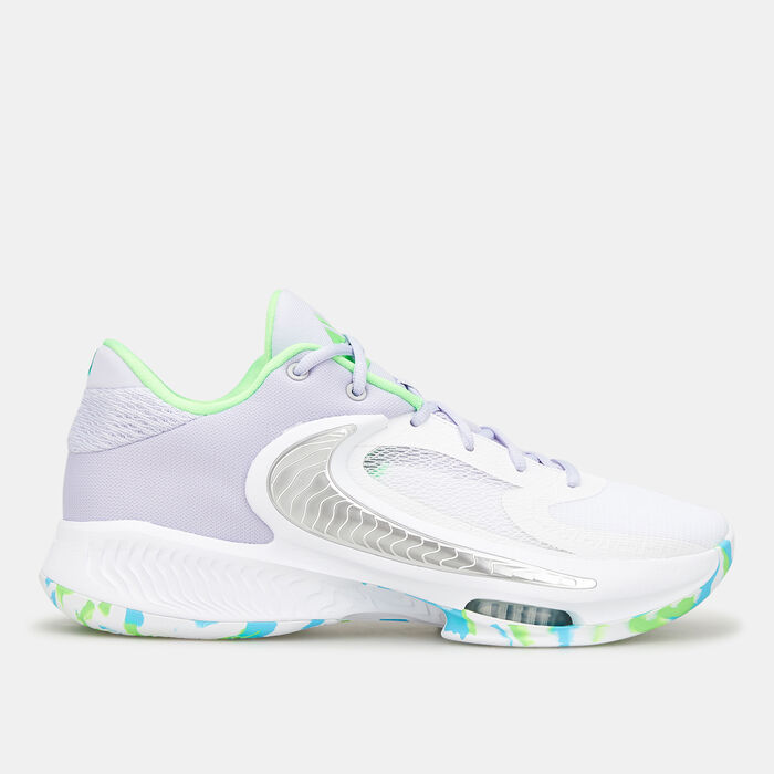 Nike Men's Zoom Freak 4 Basketball Shoe White image number 0