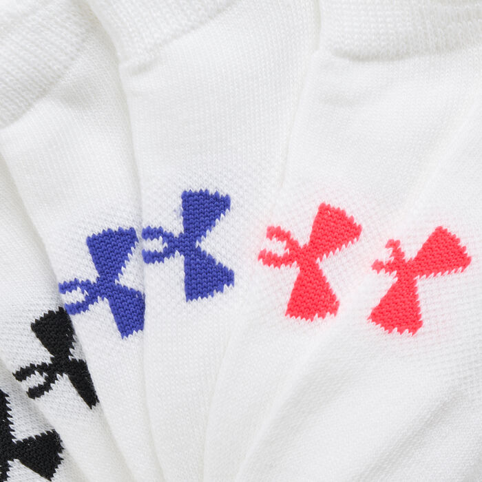 Under Armour Kids’ Essential No Show Socks (6 Pairs) (Older Kids) White Under Armour Kids’ Essential No Show Socks (6 Pairs) (Older Kids) White image number 1