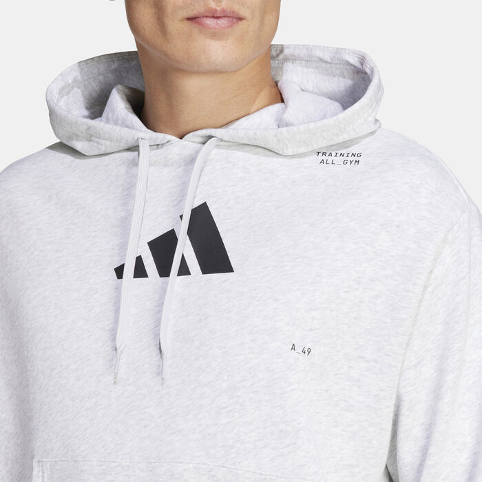 adidas Men's All-Gym Category Pump Hoodie Grey image number 3