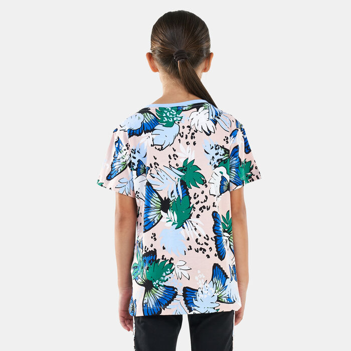 adidas Originals Kids' HER Studio London Animal Flower Print T-Shirt Pink adidas Originals Kids' HER Studio London Animal Flower Print T-Shirt Pink image number 1