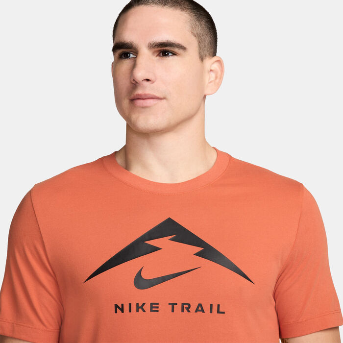 Nike Men's Dri-FIT Trail Running T-Shirt Orange Nike Men's Dri-FIT Trail Running T-Shirt Orange image number 2