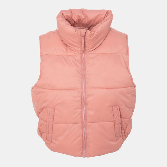 Sun and Sand Sports Women's Cropped Puffer Jacket Pink Sun and Sand Sports Women's Cropped Puffer Jacket Pink image number 0