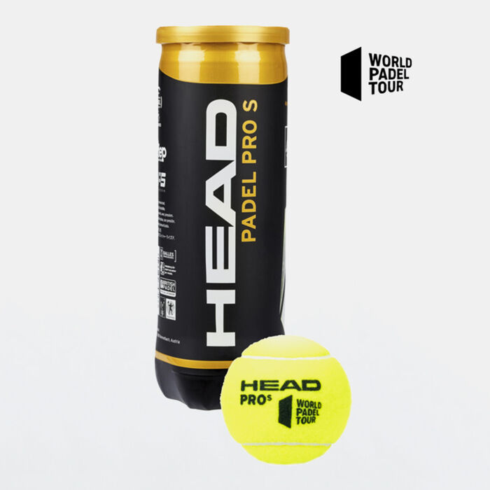 HEAD Padel PRO S Balls (Can of 3 Balls) yellow HEAD Padel PRO S Balls (Can of 3 Balls) yellow image number 0