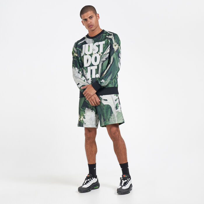 Nike Men's Sportswear Just Do It Alumni Floral Shorts Grey Nike Men's Sportswear Just Do It Alumni Floral Shorts Grey image number 2