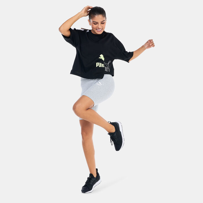 PUMA Women's MIS Oversized T-Shirt Black PUMA Women's MIS Oversized T-Shirt Black image number 2