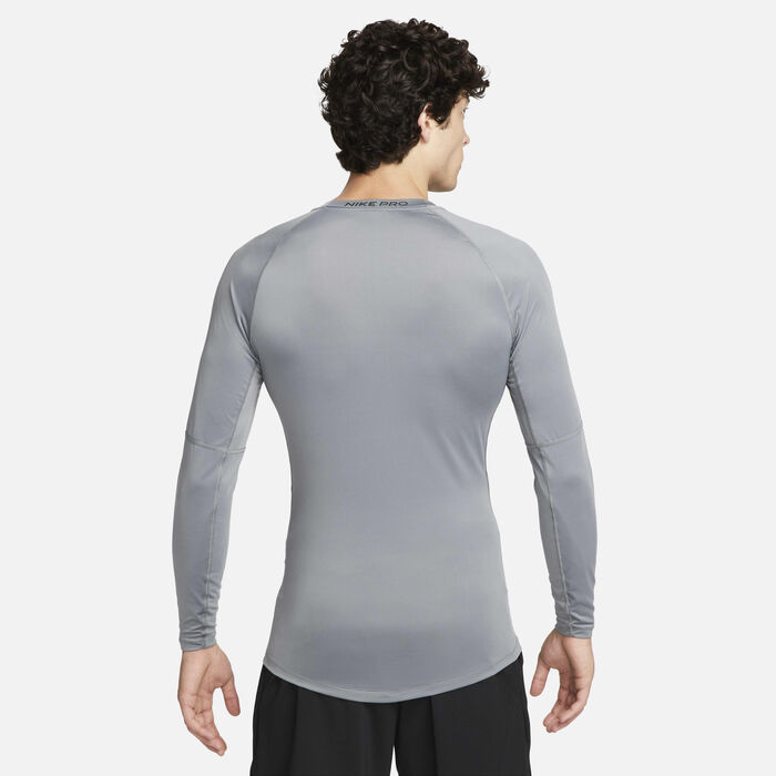 Nike Men's Pro Dri-FIT Training Top Grey Nike Men's Pro Dri-FIT Training Top Grey image number 1