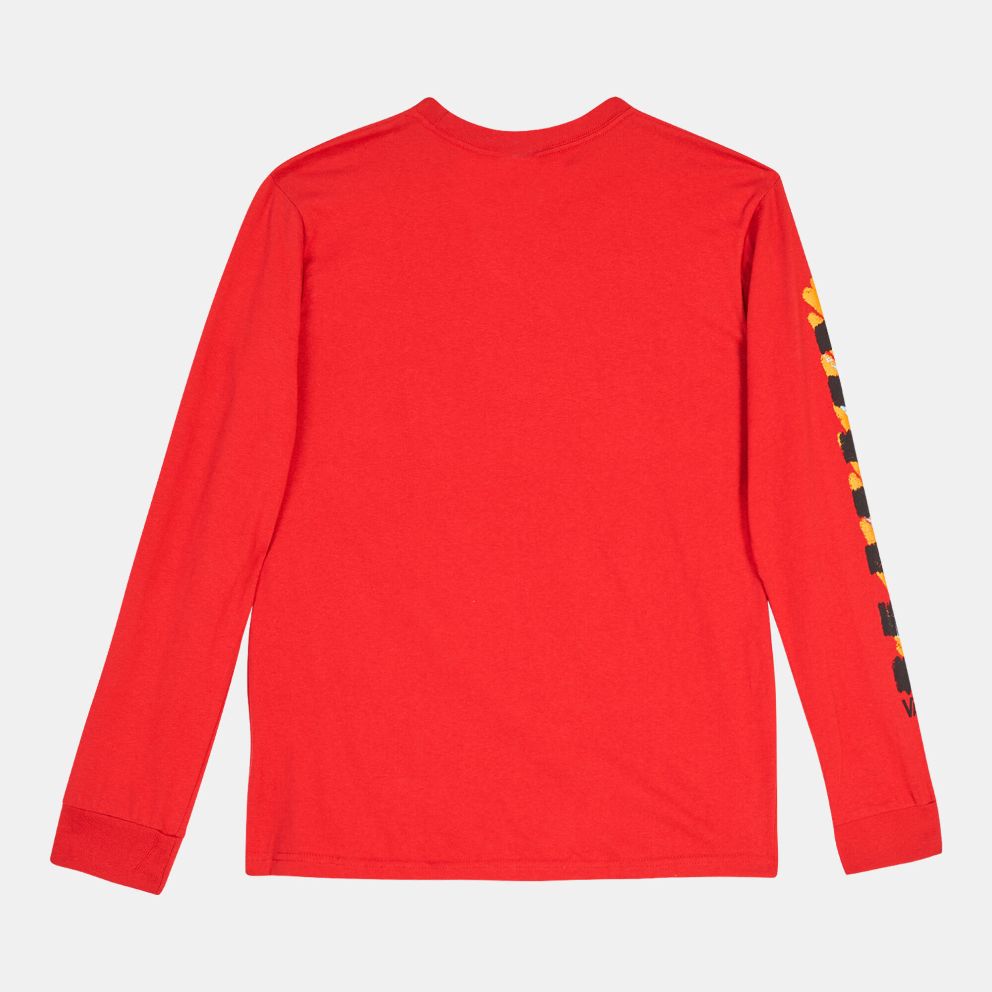 Red long sleeve interchangeable vans shirt