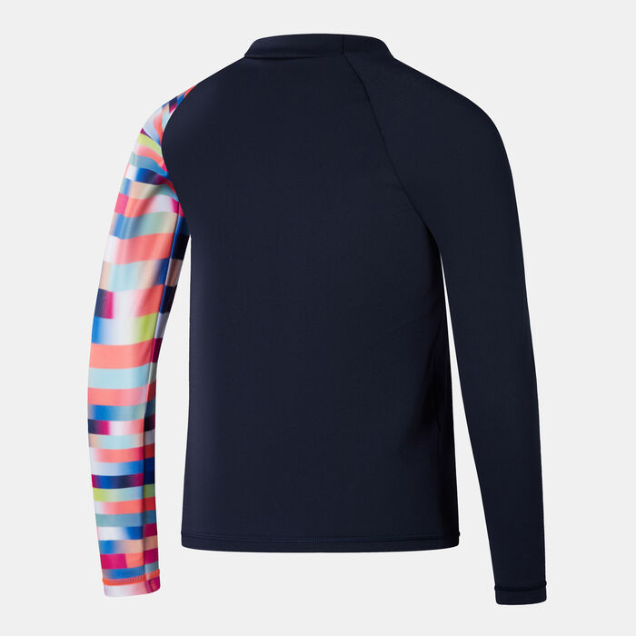 Speedo Kids' Digital Long Sleeve Swimming Rashguard Red image number 1