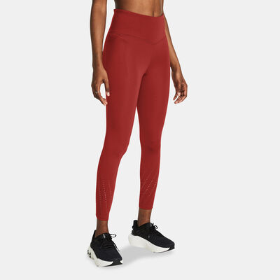 Under Armour Women's Launch Elite Ankle Running Leggings Orange Under Armour Women's Launch Elite Ankle Running Leggings Orange