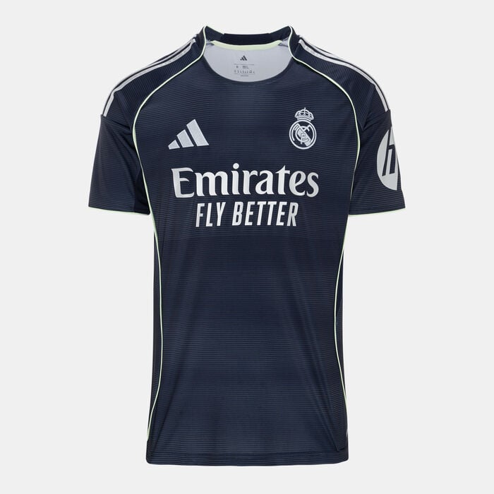 adidas Men's Real Madrid 25/26 Away Replica Football Jersey Blue adidas Men's Real Madrid 25/26 Away Replica Football Jersey Blue image number 0