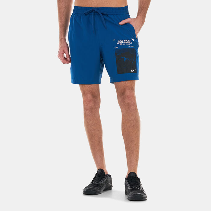 Nike Men's Form Dri-FIT Training Shorts Blue Nike Men's Form Dri-FIT Training Shorts Blue image number 0