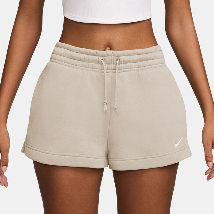 Nike Women's Sportswear Phoenix Fleece Shorts Ivory image number 0