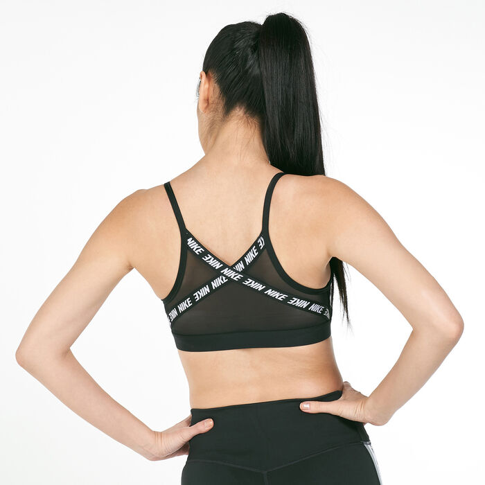 Nike Women's Indy Logo Sports Bra Black image number 1