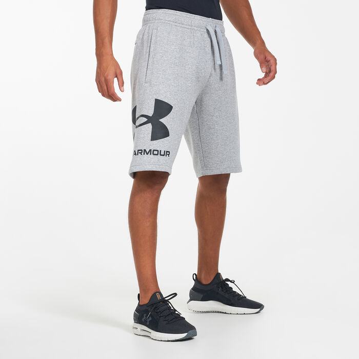 Under Armour Men's UA Rival Fleece Big Logo Shorts Grey Under Armour Men's UA Rival Fleece Big Logo Shorts Grey image number 0