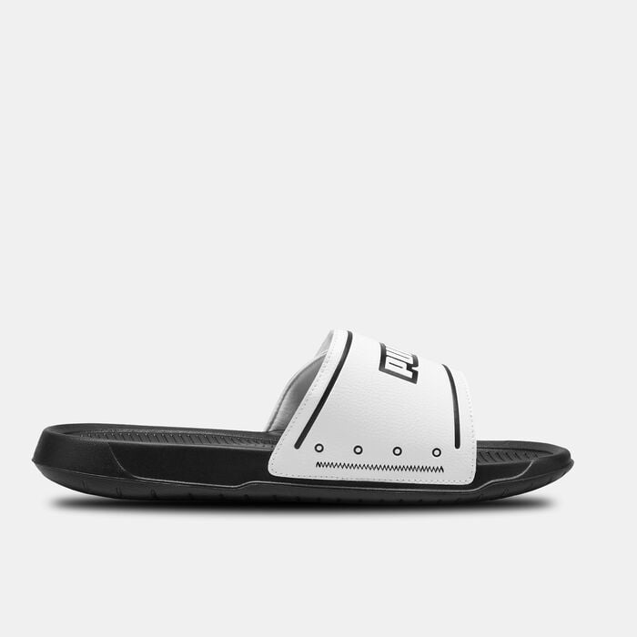 PUMA Men's Royalcat Comfort Slides White PUMA Men's Royalcat Comfort Slides White image number 2