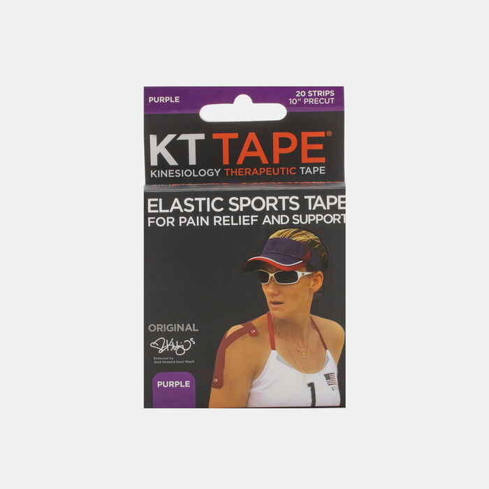 KT Tape Pre-Cut Elastic Therapeutic Sports Tape Strips (20 Strips) Purple image number 2