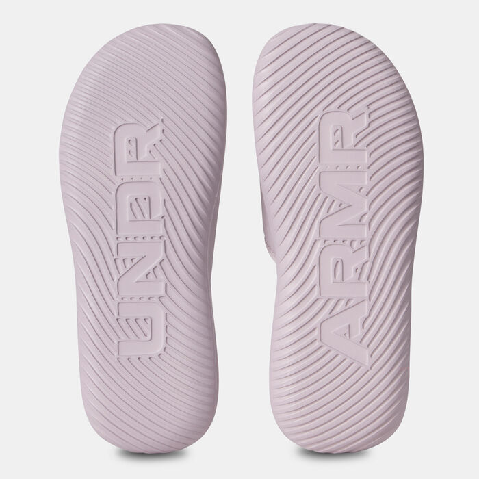 Under Armour Women's Ignite Pro 8 Slides Grey image number 3