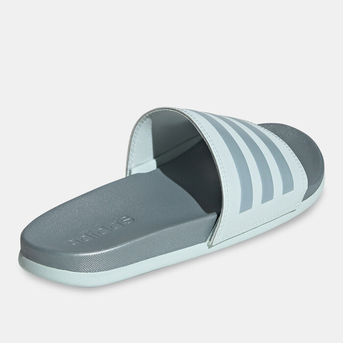 adidas Women's Adilette Comfort Slides Green adidas Women's Adilette Comfort Slides Green image number 2
