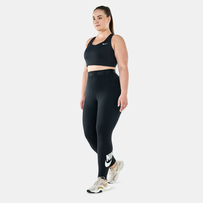 Nike Women's Dri-FIT Swoosh Non-Pad Sports Bra (Plus Size) Black Nike Women's Dri-FIT Swoosh Non-Pad Sports Bra (Plus Size) Black image number 2