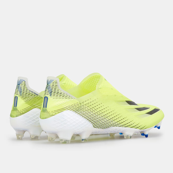 adidas Men's X Ghosted+ Firm Ground Football Shoe yellow adidas Men's X Ghosted+ Firm Ground Football Shoe yellow image number 2