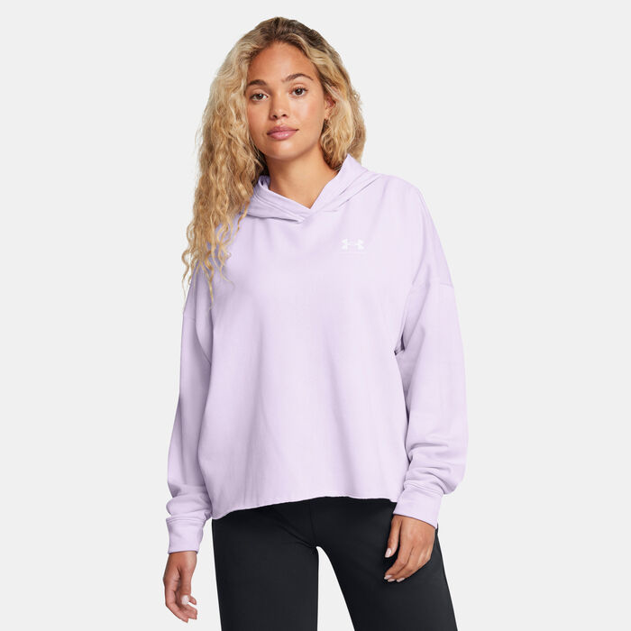 Under Armour Women's Rival Logo Hoodie Purple image number 0