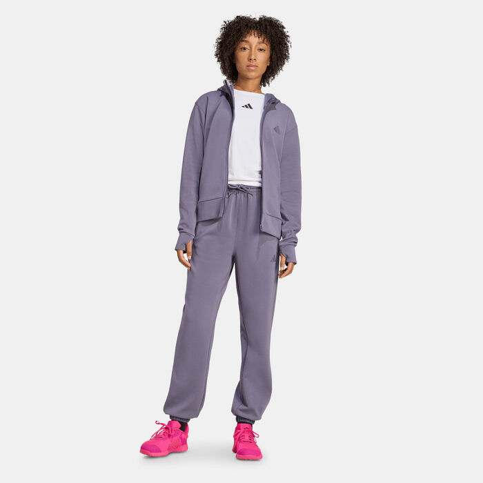 adidas Women's Designed For Training Hoodie Purple adidas Women's Designed For Training Hoodie Purple image number 2