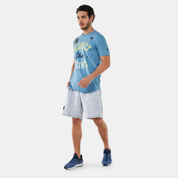 Under Armour Men's Project Rock Originators Shorts Grey Under Armour Men's Project Rock Originators Shorts Grey image number 2
