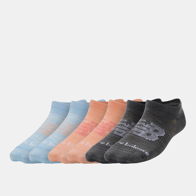 New Balance Kids Flat Knit No-Show Socks (6 Pairs) Multi-Color New Balance Kids Flat Knit No-Show Socks (6 Pairs) Multi-Color