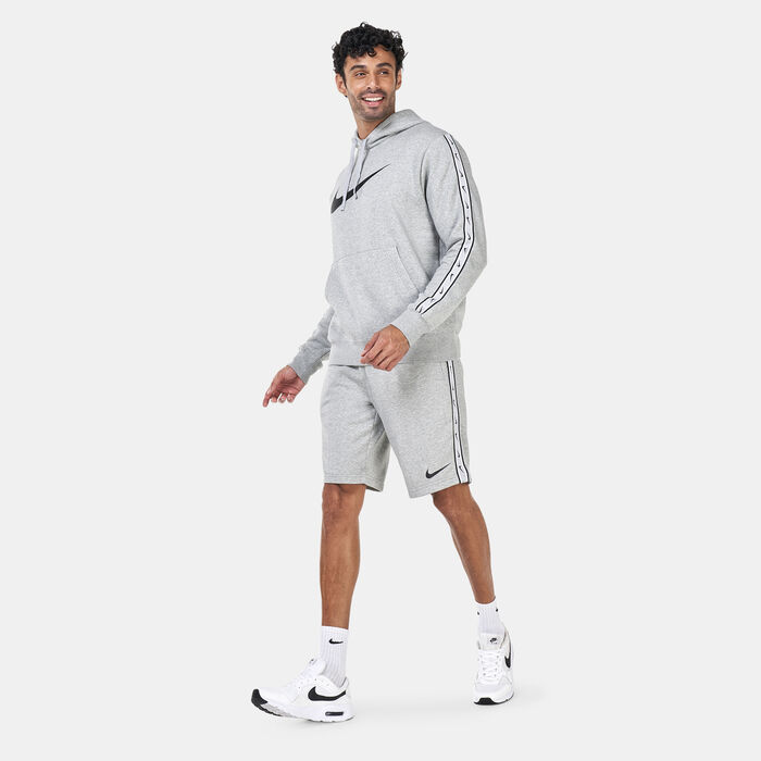 Nike Men's Sportswear Repeat Pullover Fleece Hoodie Grey Nike Men's Sportswear Repeat Pullover Fleece Hoodie Grey image number 2