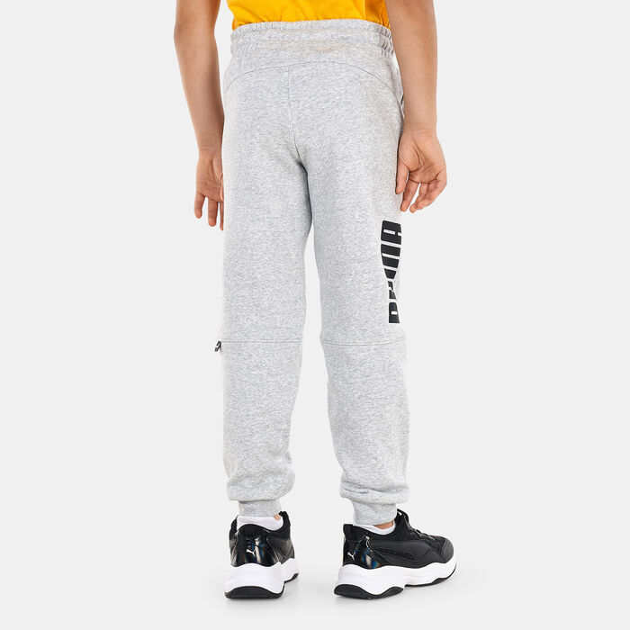PUMA Kids' Power Colourblock Sweatpants Grey image number 1