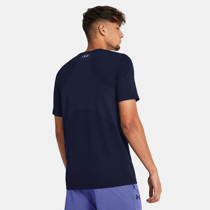 Under Armour Men's Vanish Seamless T-Shirt Blue Under Armour Men's Vanish Seamless T-Shirt Blue image number 1