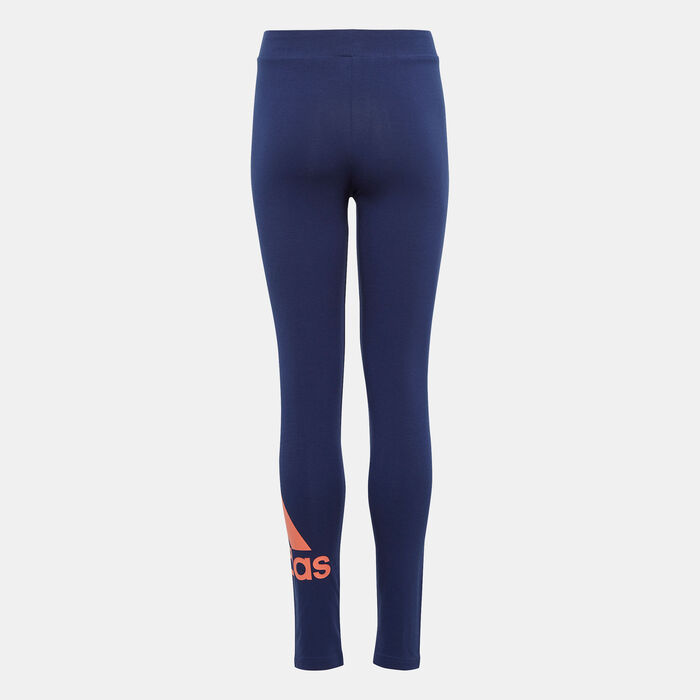 adidas Kids' Essentials Big Logo Leggings Blue adidas Kids' Essentials Big Logo Leggings Blue image number 1