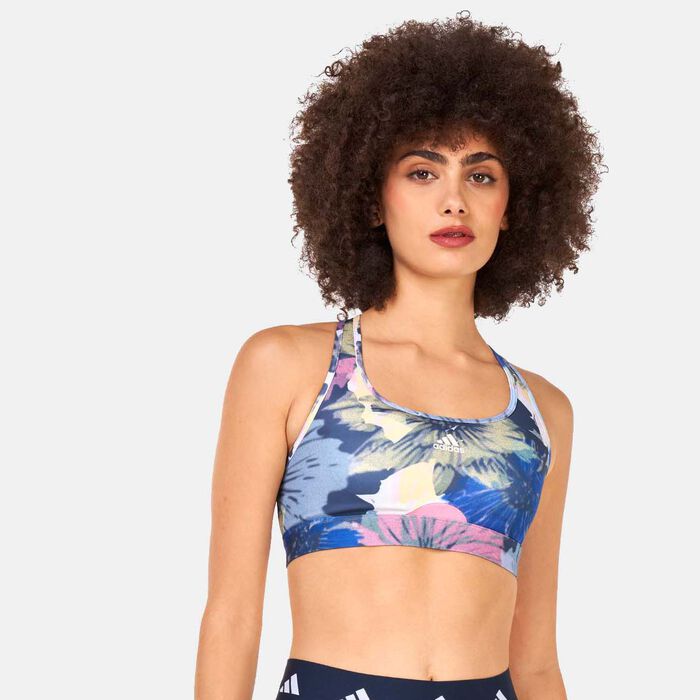 adidas Women's Powerreact Training Medium-Support Sports Bra Pink adidas Women's Powerreact Training Medium-Support Sports Bra Pink image number 0