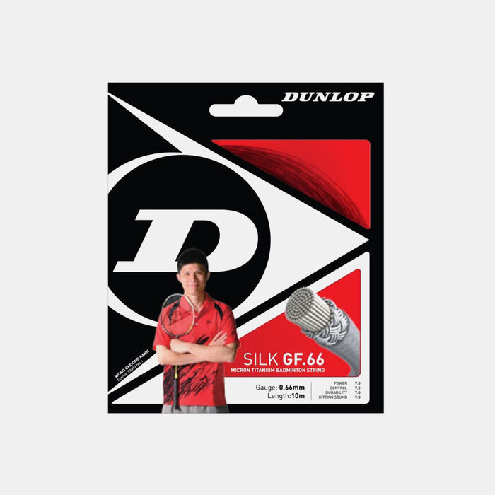Dunlop SIlk GF.66 Badminton String Set Orange Dunlop SIlk GF.66 Badminton String Set Orange image number 0