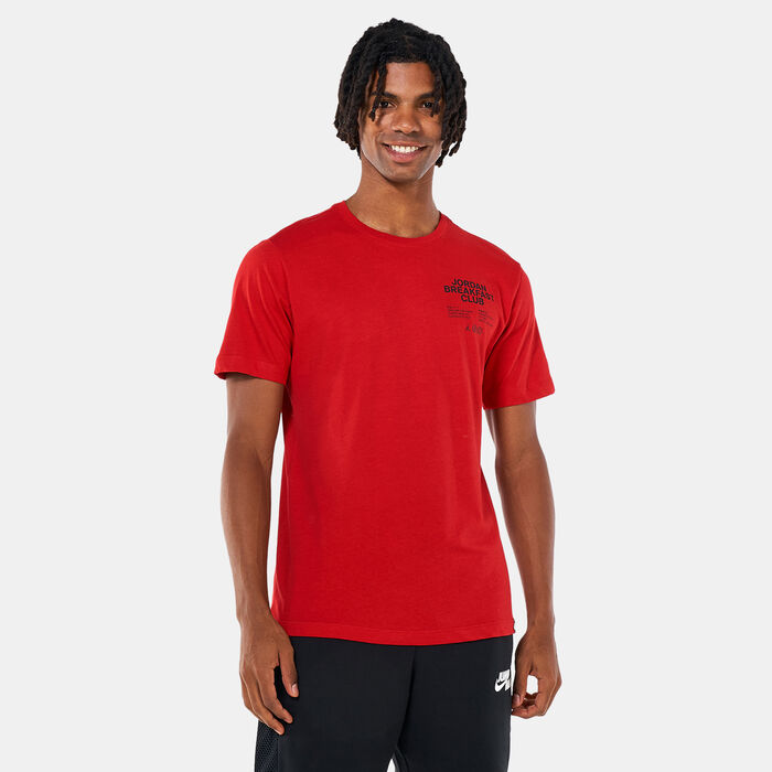 Jordan Men's Dri-FIT Sport Breakfast Club T-Shirt Red Jordan Men's Dri-FIT Sport Breakfast Club T-Shirt Red image number 0