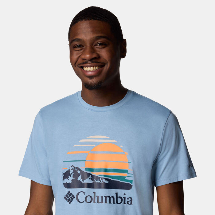 Columbia Men's Path Lake Graphic T-Shirt Blue Columbia Men's Path Lake Graphic T-Shirt Blue image number 3