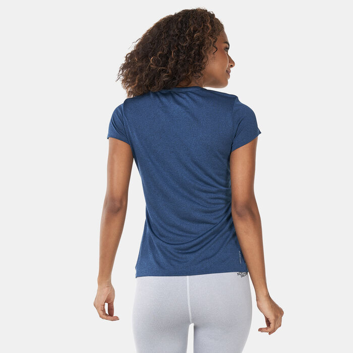 The North Face Women's Reaxion T-Shirt Blue The North Face Women's Reaxion T-Shirt Blue image number 1