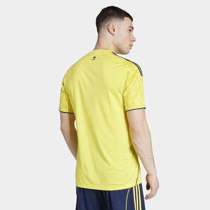 adidas Men's Al Nassr 25/26 Home Replica Football Jersey yellow adidas Men's Al Nassr 25/26 Home Replica Football Jersey yellow image number 1