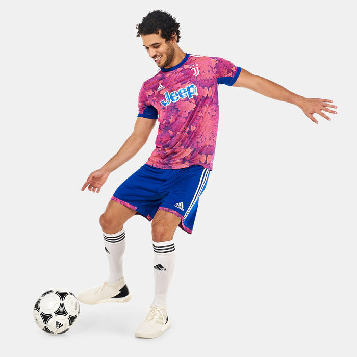 adidas Men's Juventus Third Kit Shorts - 2022/23 Blue adidas Men's Juventus Third Kit Shorts - 2022/23 Blue image number 2