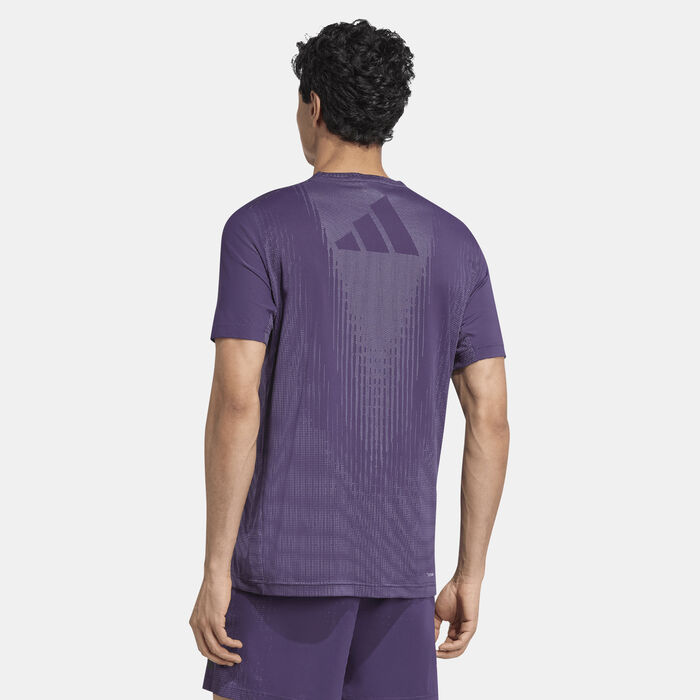 adidas Men's Airchill Training T-Shirt Purple image number 1
