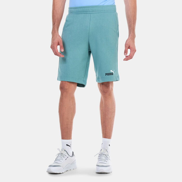 PUMA Men's Essentials+ Two-Tone Shorts Green PUMA Men's Essentials+ Two-Tone Shorts Green image number 0