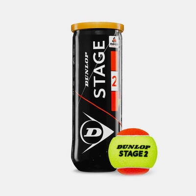 Dunlop Kids' Stage 2 Orange 3 Ball Tube (Younger Kids) Orange Dunlop Kids' Stage 2 Orange 3 Ball Tube (Younger Kids) Orange