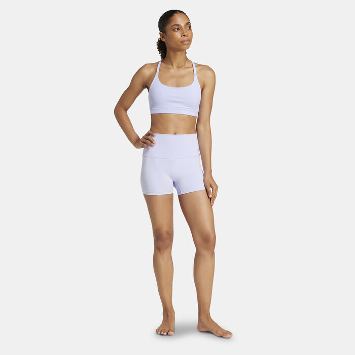 adidas Women's All Me Light-Support Training Sports Bra Blue image number 2